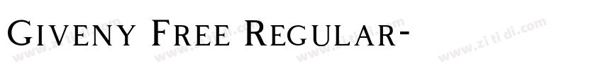 Giveny Free Regular字体转换